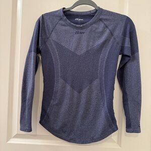 Clove Women’s Size XS Featherlite Long Sleeve Underscrub Shirt Blue